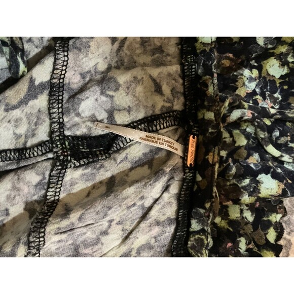 FREE PEOPLE Jamie Floral Print Mini Dress Womens Medium Straps Tie - Picture 3 of 3
